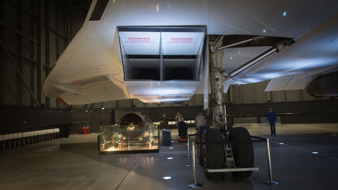 <strong>Unique engines: </strong>Because jet engines can't pull in air traveling at supersonic speeds, Concorde's four Rolls-Royce engines needed specially designed intake vents to slow the air down.