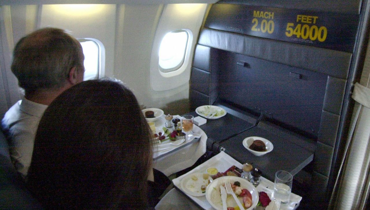 <strong>Fast food: </strong>Eating lunch at more than 1,500 miles per hour tasted pretty good with typical menus that included items like lobster, caviar and Champagne. "The quality and style of food service was exceptional," says former passenger Richard Ford.