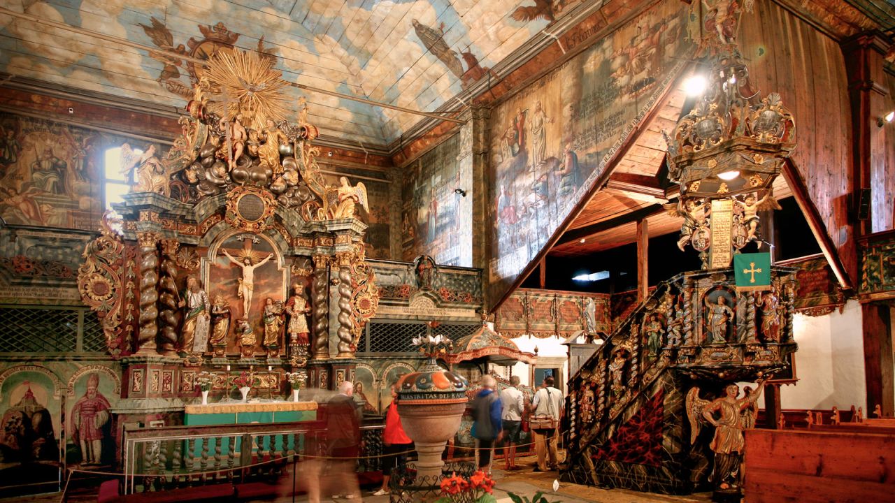 Kežmarok's UNESCO-protected wooden church.