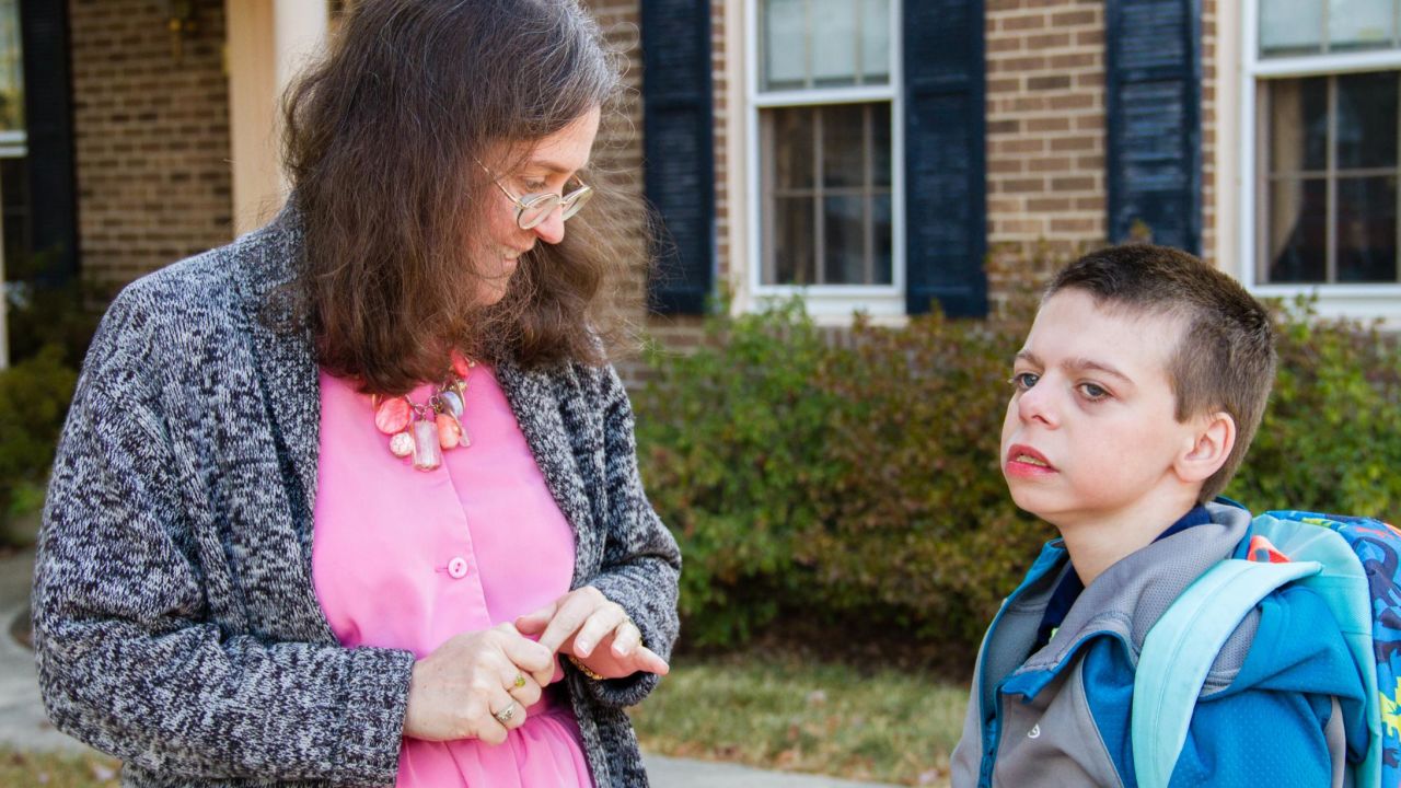 Michael Walt's mother, Lara, says school services have improved his speech and motor skills.