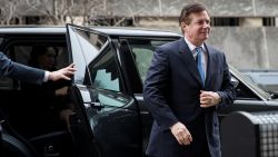 WASHINGTON, DC - FEBRUARY 28: Paul Manafort (R), former campaign manager for Donald Trump, arrives at the E. Barrett Prettyman Federal Courthouse, February 28, 2018 in Washington, DC. This is Manafort's first court appearance since his longtime deputy Rick Gates pleaded guilty last week in special counsel Robert Mueller's Russia probe. (Photo by Drew Angerer/Getty Images)