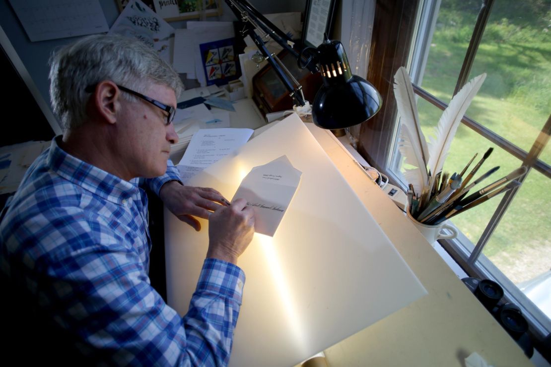 Rick Paulus, the former chief calligrapher at the White House. 
