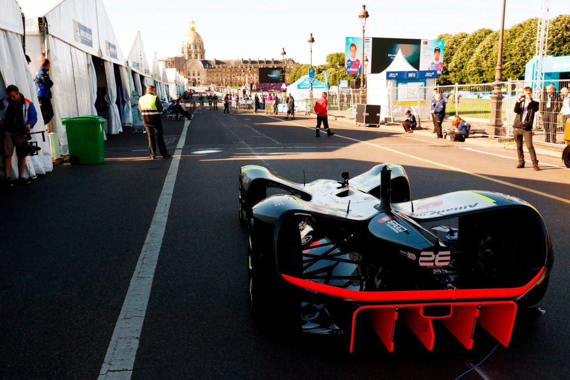A Robocar in the pits during the FIA Formula E Championship Paris ePrix in May, 2017.