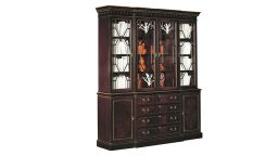 One breakfront from the James River Collection in Medium Mahogany finish. The cost of this item is $7,091. 