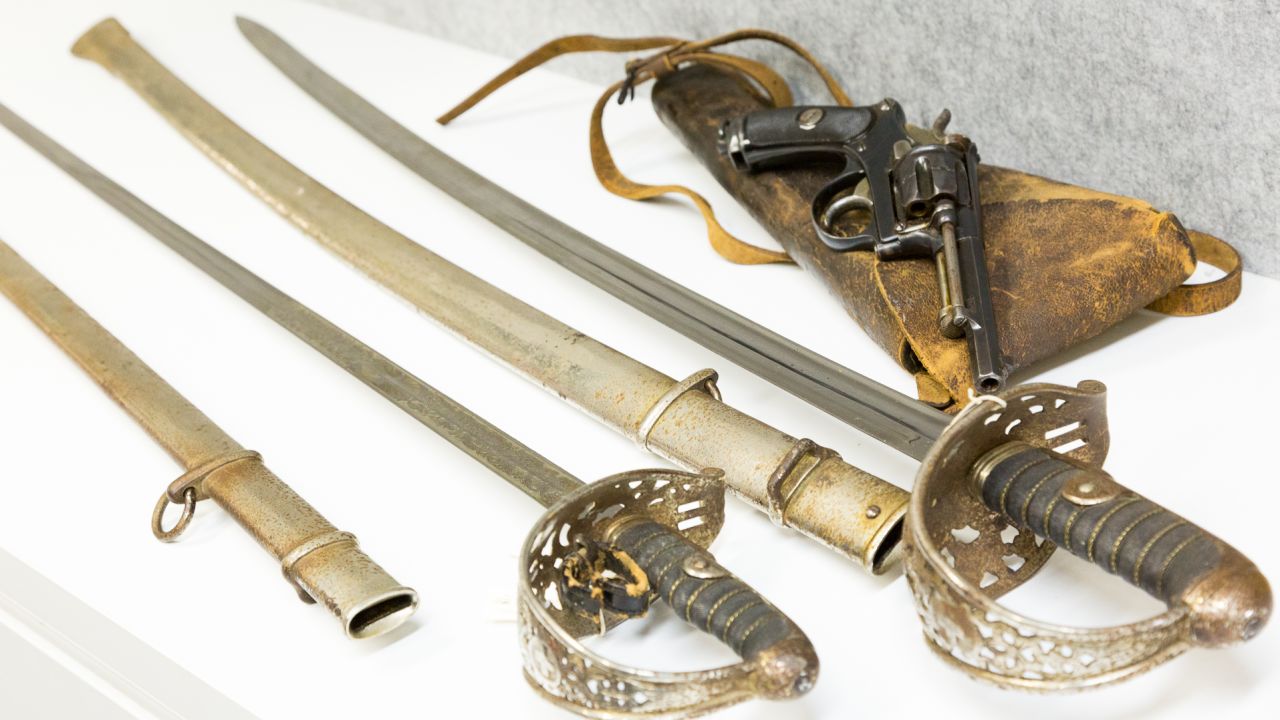 Some gun owners took the opportunity to surrender other weapons. These belonged to a former member of the Swiss Armed Forces and have been donated to a local museum.