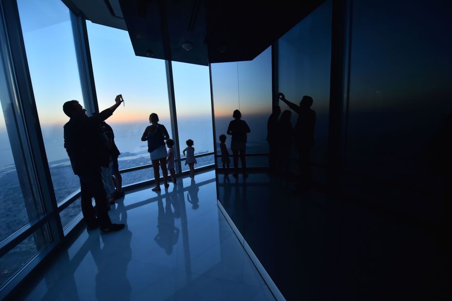<strong>High times: </strong>The observatory on the 148th floor of the Burj Khalifa offers mesmerizing views.
