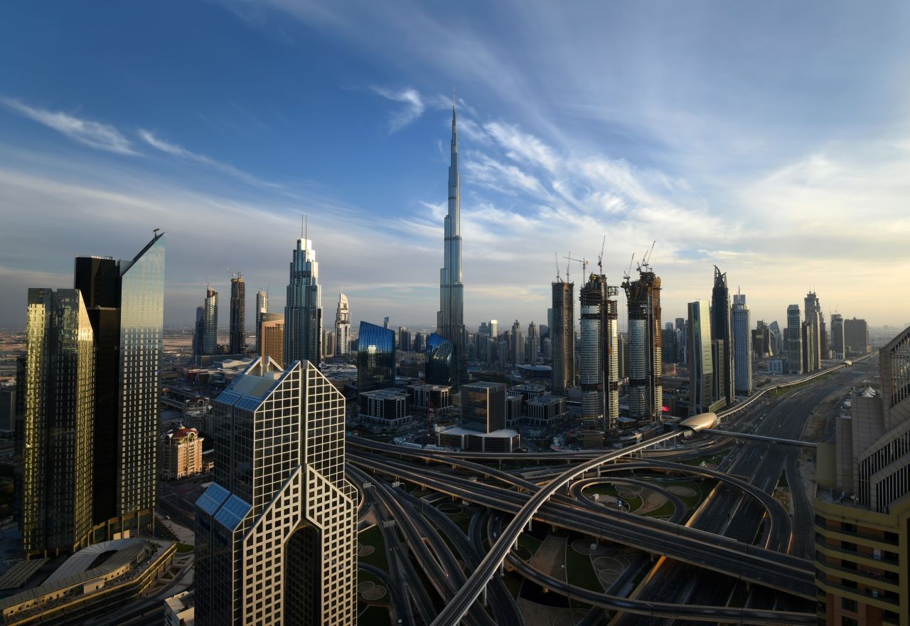 <strong>Hitting the heights: </strong>The Burj Khalifa overtook Taiwan's Taipei 101 as the world's tallest structure. 