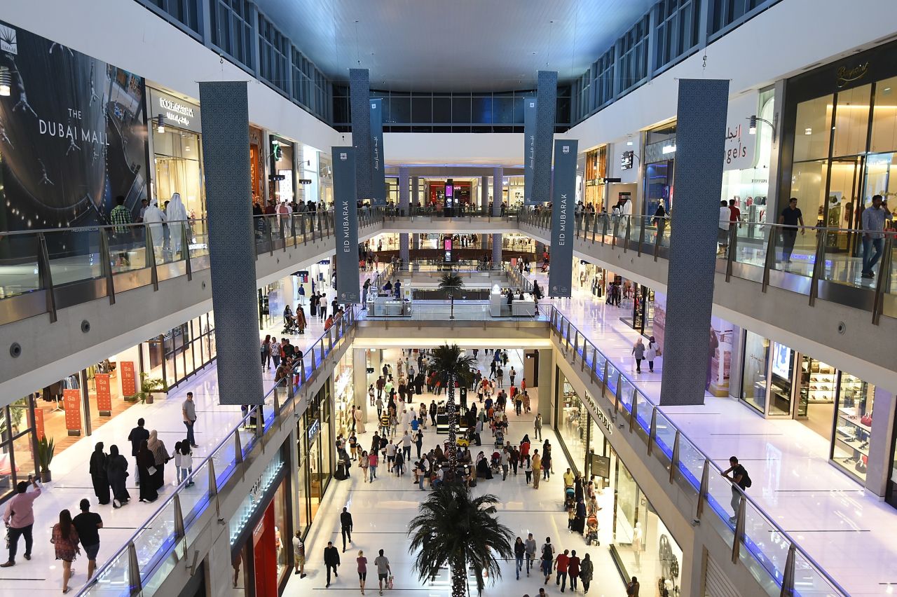 <strong>Shopping heaven: </strong>The massive Dubai Mall is on the doorstep of the Burj Khalifa. 