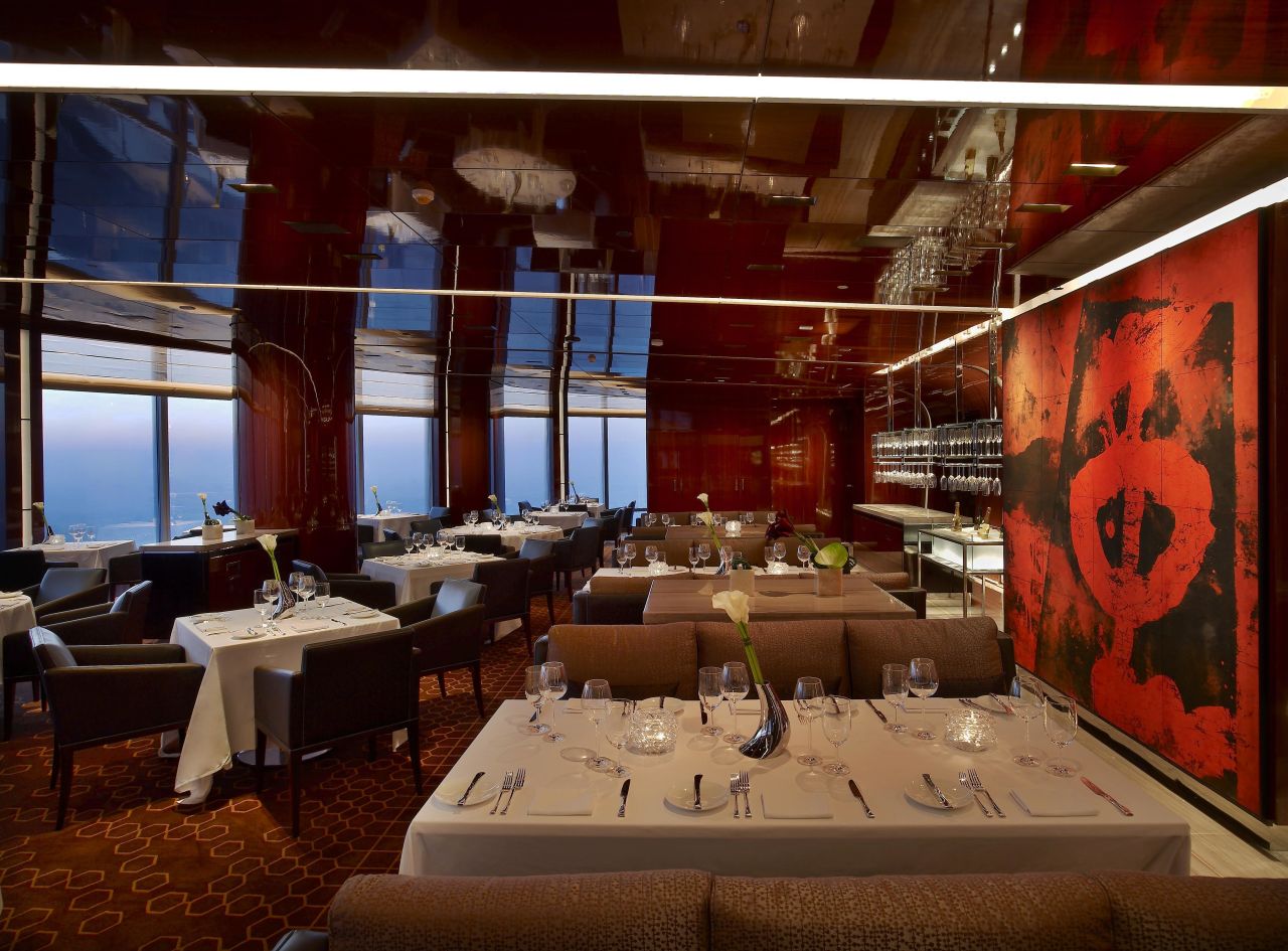 The At.mosphere restaurant gives true meaning to the phrase "haute cuisine."