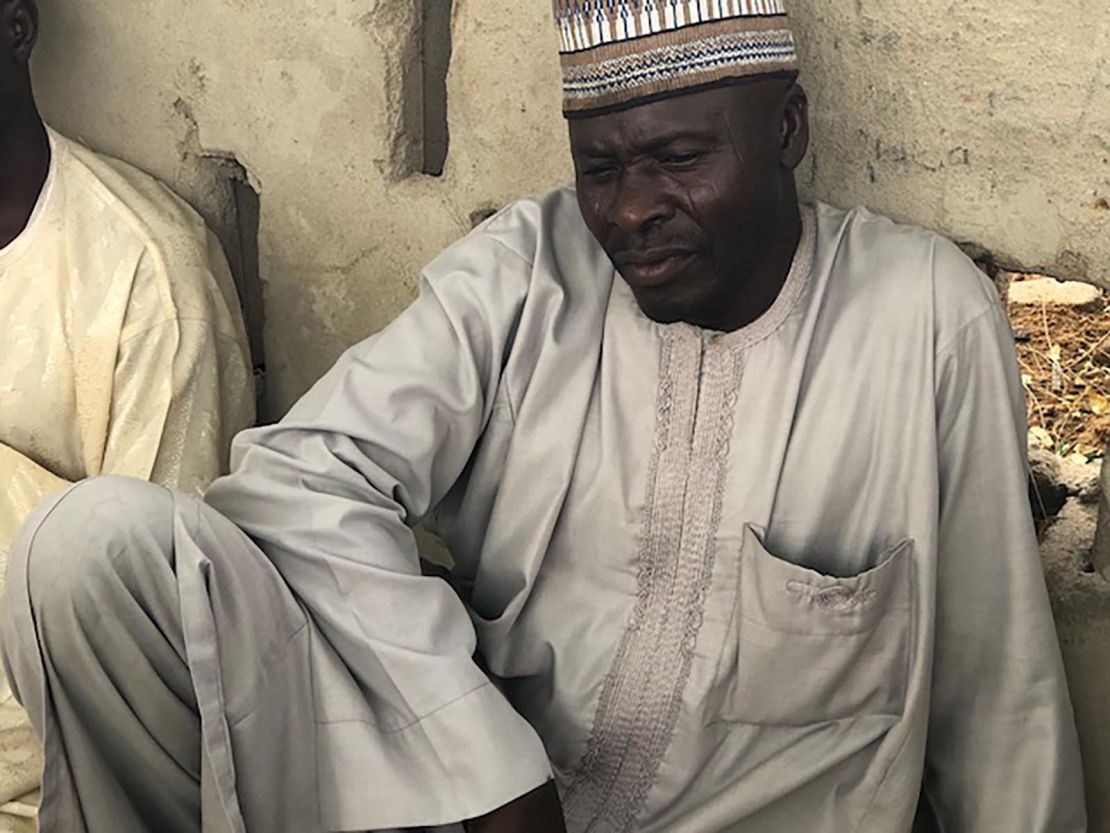 Alhaji Deri, pictured, said his daughter Aisha was taken in the Boko Haram raid.