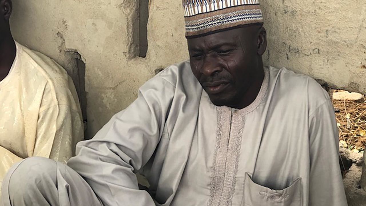 Alhaji Deri, pictured, said his daughter Aisha was taken in the Boko Haram raid.