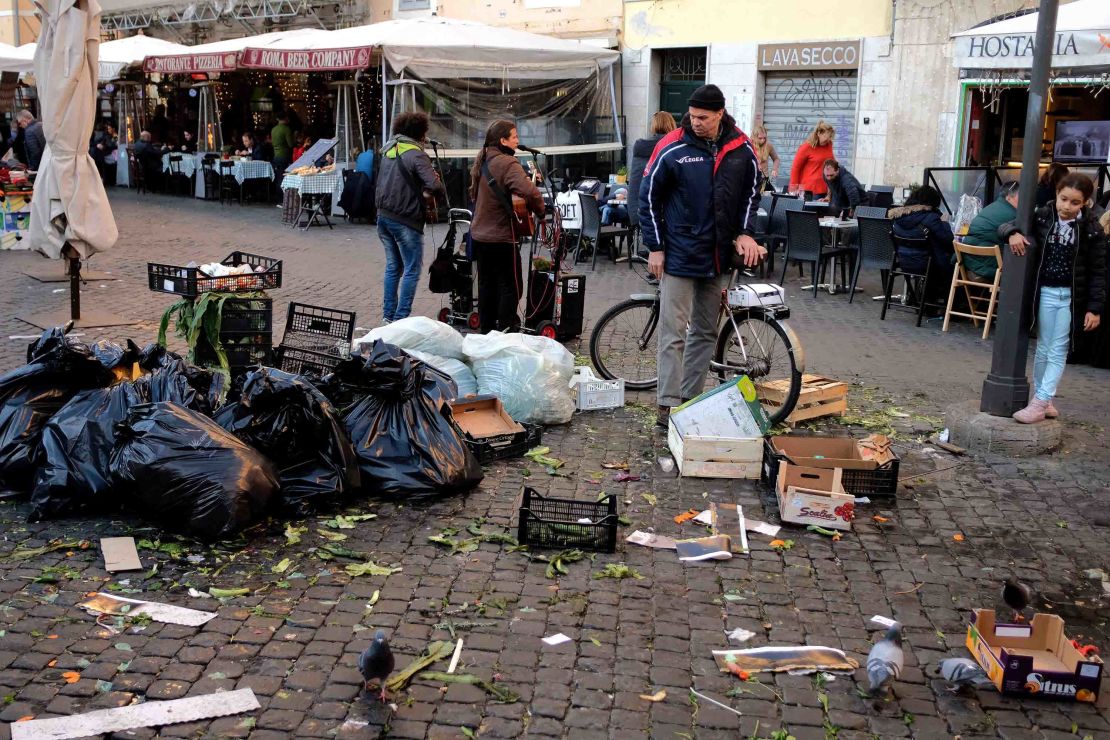 Rome has been suffering from a chronic rubbish collection issue since Christmas Eve.