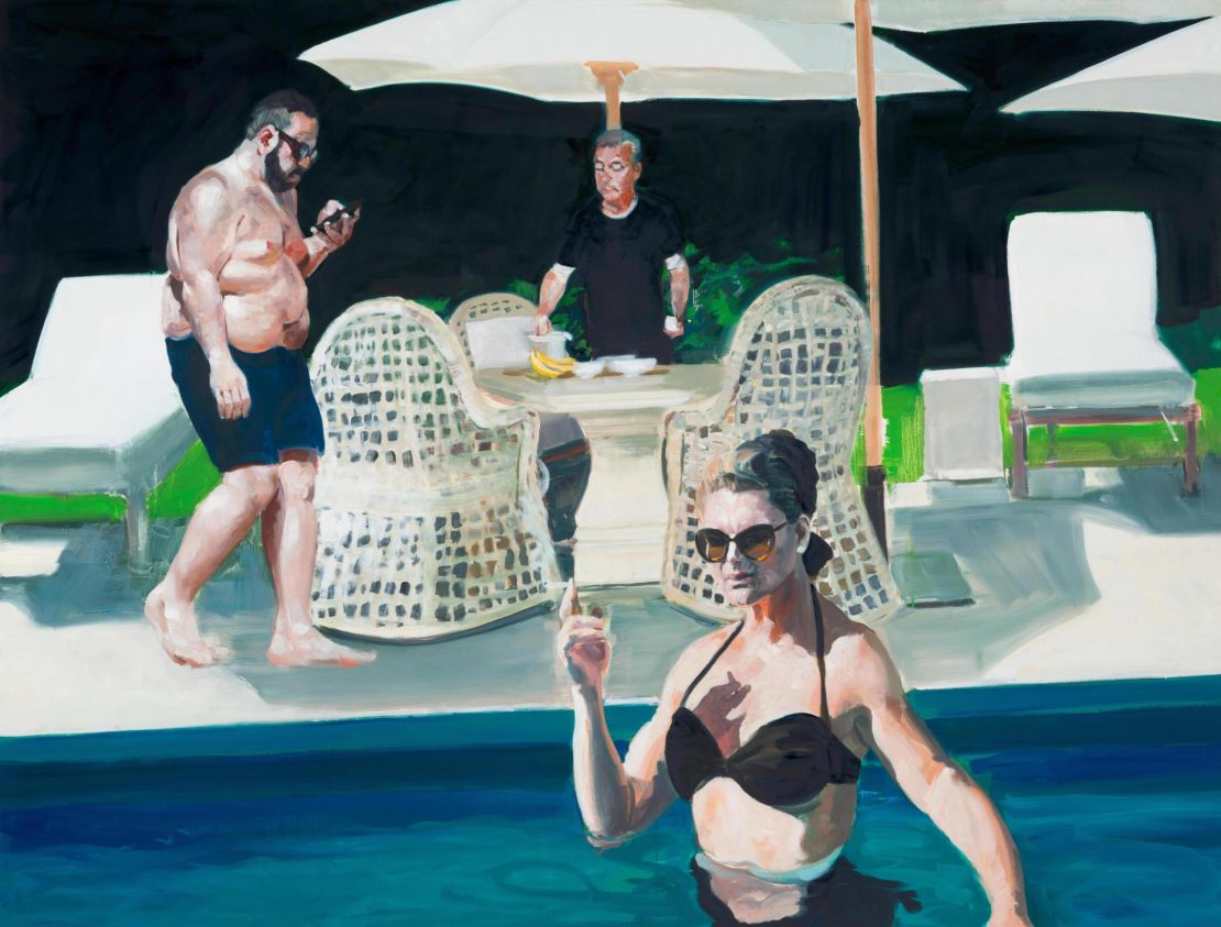 "Clearing the Table" (2018) by Eric Fischl