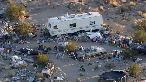 San Bernardino Sheriff's deputies found that three children had been living in a large plywood box for four years. The parents were arrested on charges of child cruelty.