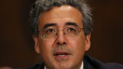 Solicitor General nominee, Noel Francisco speaks during his Senate Judiciary Committee confirmation hearing on Capitol Hill, on May 10, 2017 in Washington, DC.