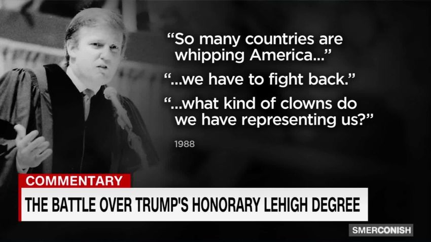 Comment The Battle Over Trumps Honorary Lehigh Degree Cnn 6825