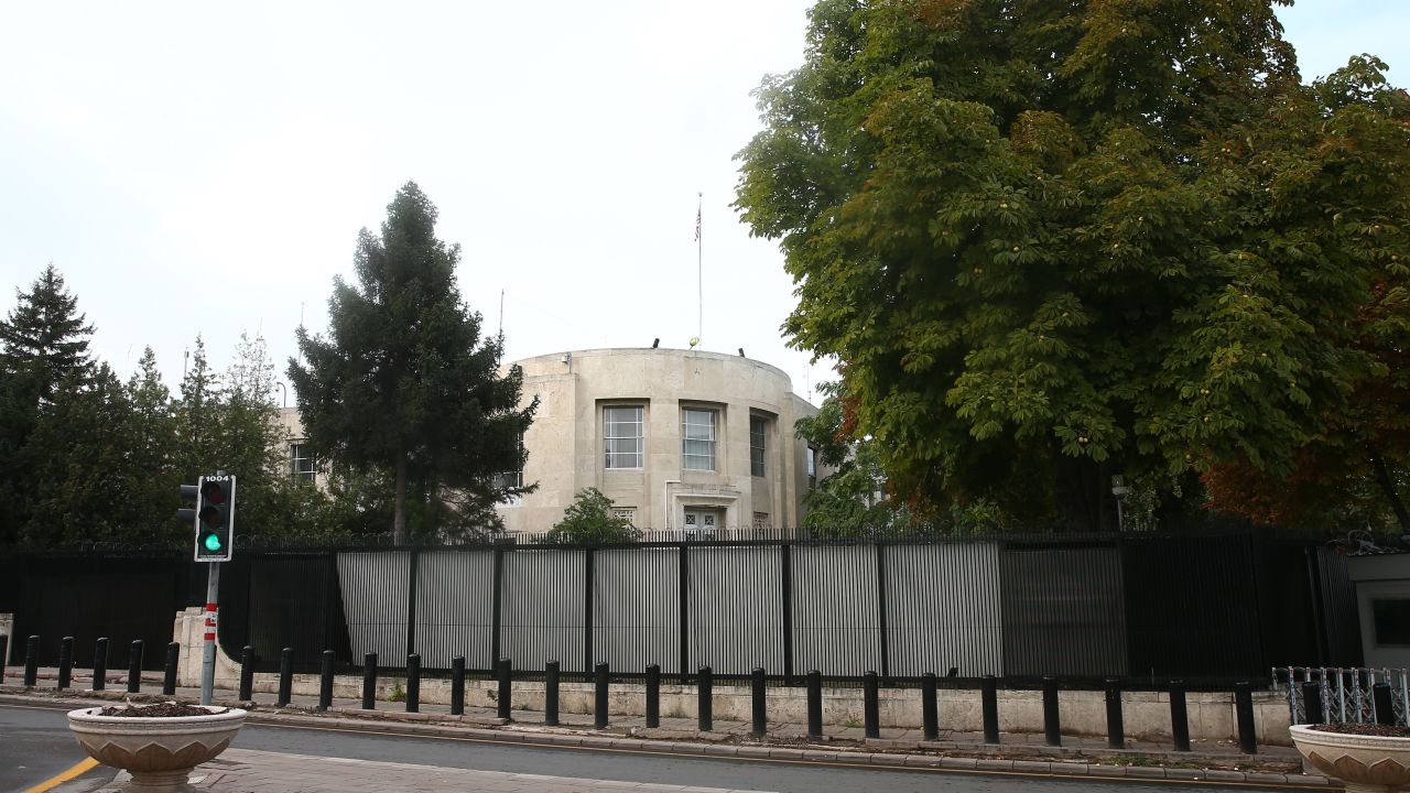 The US Embassy in Turkey.