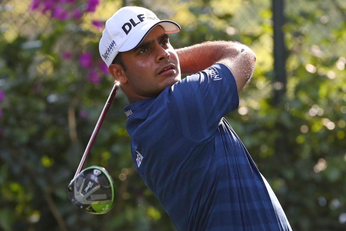 Making his WGC debut, Shubhankar Sharma of India was the leader after 54 holes, but ultimatlely fell away Sunday. 
