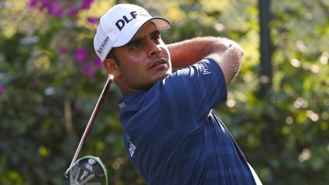MEXICO CITY, MEXICO - MARCH 04:  Shubhankar Sharma of India plays his shot from the 14th tee during the final round of World Golf Championships-Mexico Championship at Club De Golf Chapultepec on March 4, 2018 in Mexico City, Mexico. (Photo by Gregory Shamus/Getty Images) 