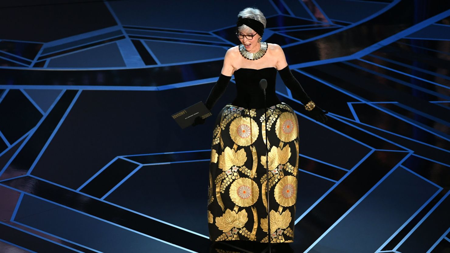 Actor Rita Moreno speaks onstage during the 90th Annual Academy Awards at the Dolby Theatre at Hollywood & Highland Center on March 4, 2018 in Hollywood, California.  
