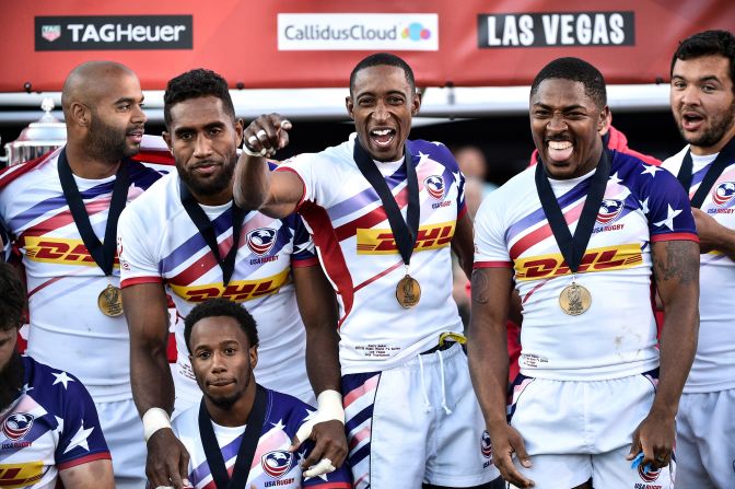 There was an historic result in <a href="index.php?page=&url=http%3A%2F%2Fwww.cnn.com%2F2018%2F03%2F05%2Fsport%2Flas-vegas-usa-sevens-rugby-argentina-perry-baker-hsbc-world-series-intl%2Findex.html">Vegas</a> as the Eagles lifted the trophy for the first time on home soil with a 28-0 victory over Argentina in the final. It was just the second title USA have won, the first coming in London in 2015. 
