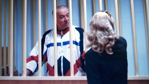 Sergei Skripal pictured in a Moscow courtroom in 2006. 