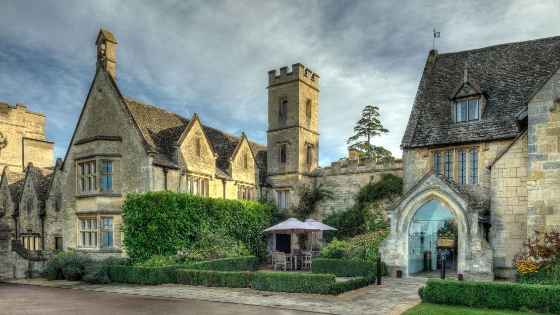 Ellenborough Park -- a 15th century manor house located on protected National Trust grounds.