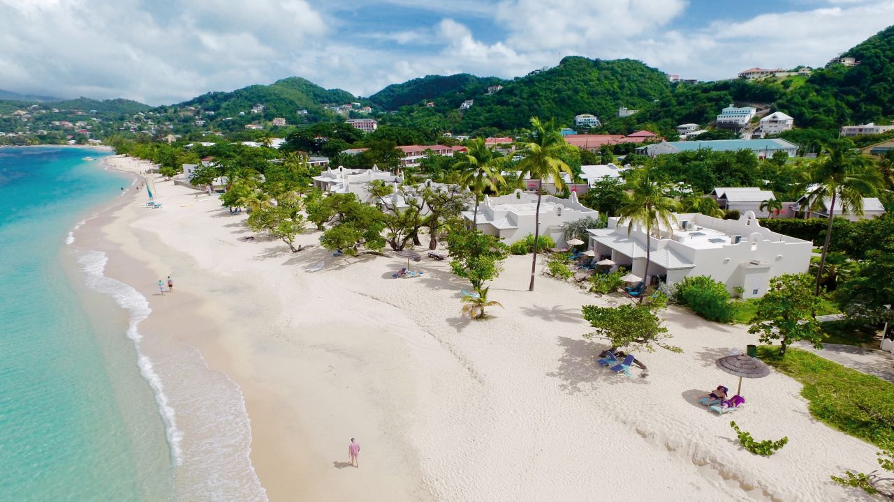 <strong>Grenada: </strong>Grand Anse Beach is a 2-mile stretch of silky white sand on Grenada's southwestern coast, and Spice Island Beach Resort sits directly on this public beach. <br /><br />