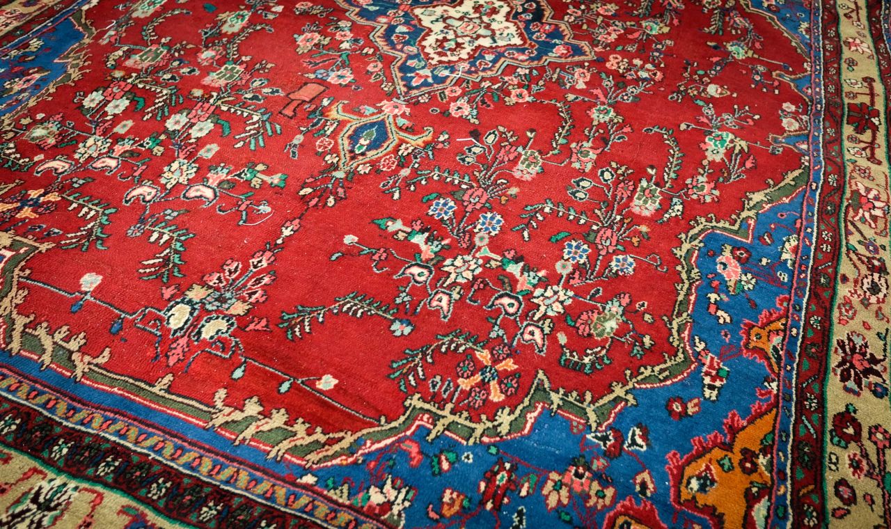 <strong>Iranian carpet:</strong> This rare Iranian Kerman carpet is about 70 years old, according to Bhat. Kerman, in southern Iran, was once a center of Persian rug-making and antique carpets from the region are highly prized by collectors.  <br />