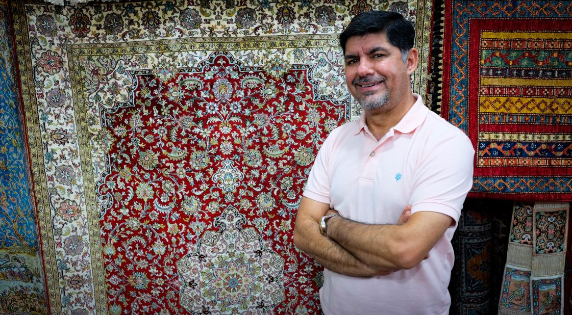<strong>Something amazing: </strong>"These carpets are so special," Bhat says. "You are not just buying a carpet, you are buying someone's hundreds of hours of work, of frustration. "You are buying their experimentation and imagination, their dreams and their wishes. It is something amazing."