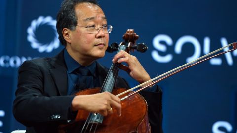 Cellist Yo-Yo Ma performs in New York in 2017.