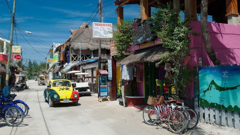 <strong>The way we get by:</strong> The narrow, mostly unpaved roads are better suited to bikes and golf carts than to cars.