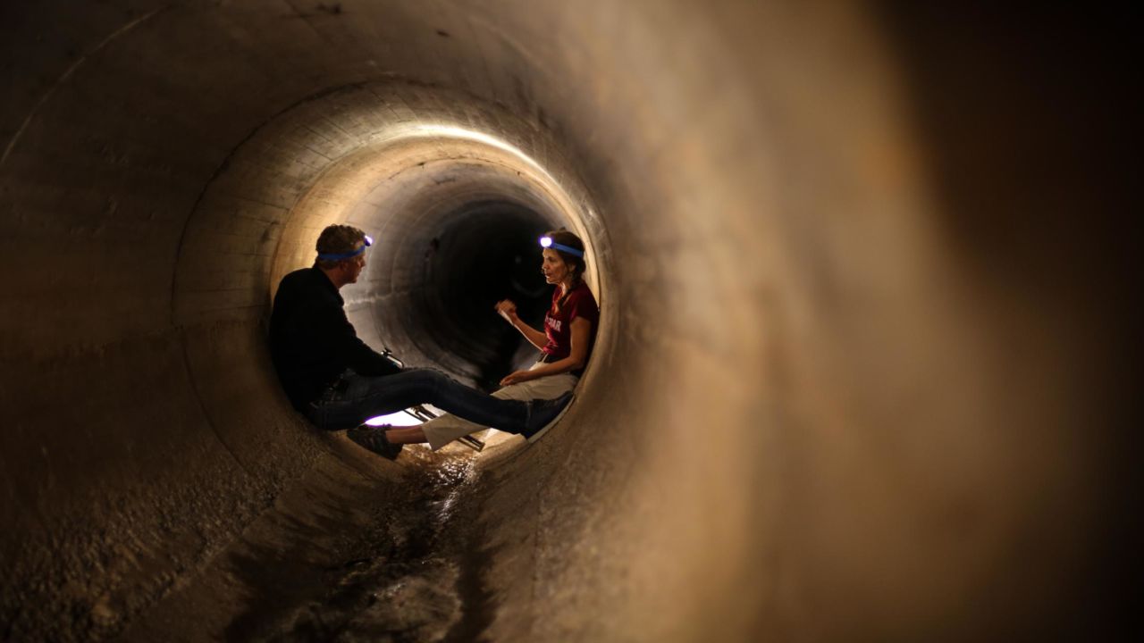 Caron von Zeil, right, is the founder and director of Reclaim Camissa, a project documenting the fresh water that flows to waste below Cape Town.