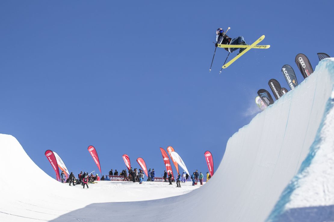 Kelly Sildaru, pictured at last year's Winter Games NZ, is increasingly proving her mettle in halfpipe as well as slopestyle.