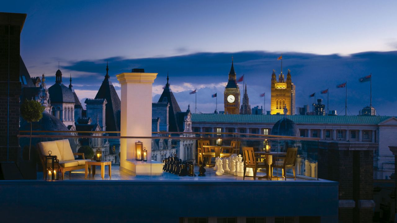 <strong>Corinthia:</strong> The hotel holds seven penthouses based on characters found in London, such as The Royal, The Musician and The Whitehall, which has a giant chess set on its roof terrace.