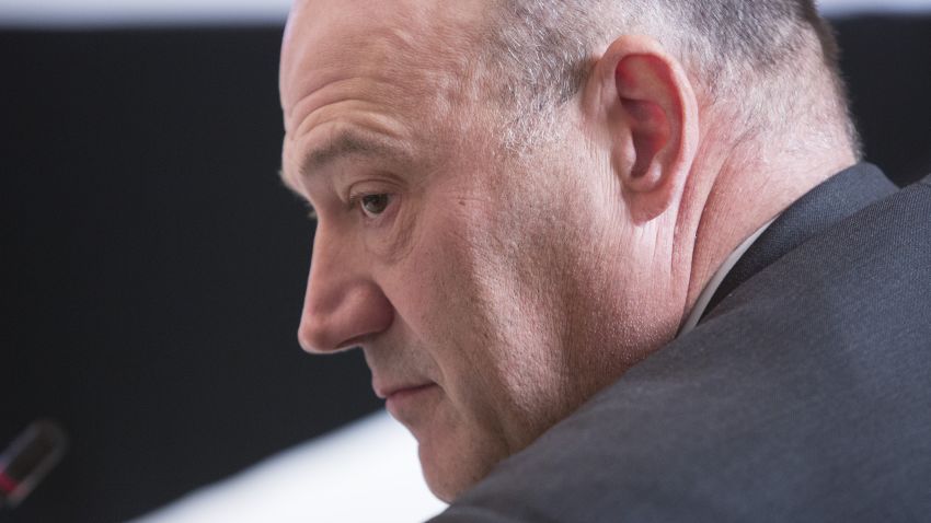 White House Chief Economic Advisor Gary Cohn participates in a meeting with state and local officials regarding the Trump infrastructure plan, February 12, 2018 at The White House in Washington, DC. Credit: Chris Kleponis / CNP ' NO WIRE SERVICE ' Photo by: Chris Kleponis/picture-alliance/dpa/AP Images