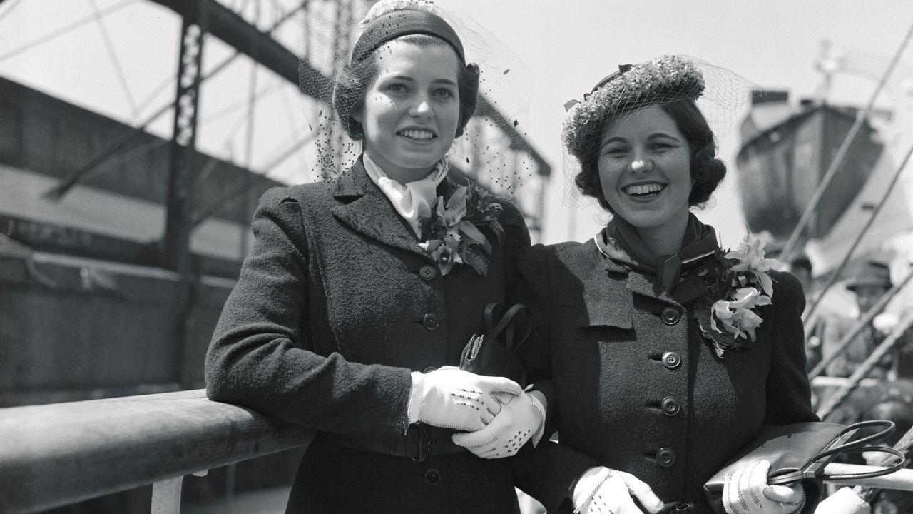 Eunice Kennedy, left, and her sister Rosemary Kennedy in 1938.
