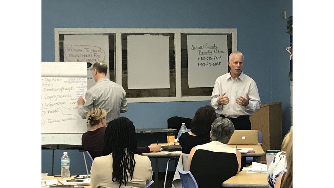 Psychologists Yotam Dagan and Alan Cohen explain youth
interventions for trauma in Ft. Lauderdale after the high school shooting
in nearby Parkland, Florida.