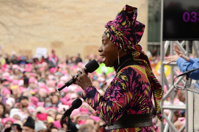 Angelique Kidjo is a singer, songwriter and activist from Benin. She is one of Africa's most respected performers and has won three Grammy Awards in her wide-ranging career. 