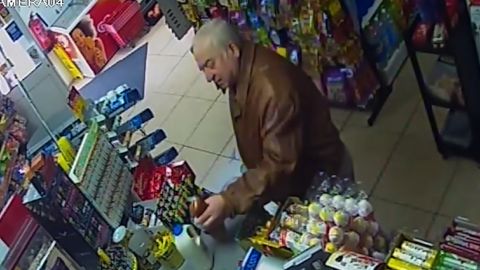 A CCTV image of Sergei Skripal from a local shop, where he was seen just days before his poisoning.