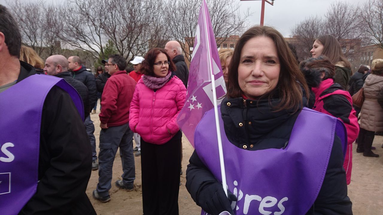"Many women in history have proved our value and we prove it everyday, in our jobs, in our houses," said Paloma Aguilera, on strike in Madrid. "It is important that people recognize it."