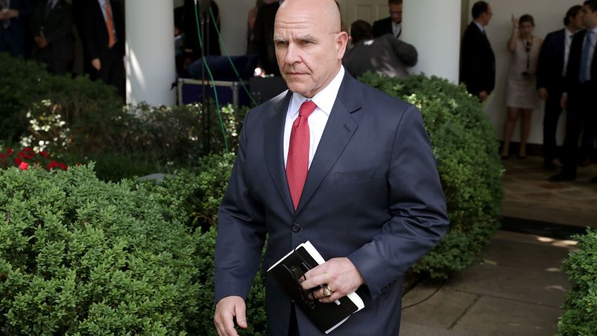 WASHINGTON, DC - JUNE 01:  White House National Security Advisor H.R. McMaster walks into the Rose Garden before President Donald Trump announces his decision to pull out of the Paris climate agreement at the White House June 1, 2017 in Washington, DC. (Chip Somodevilla/Getty Images)