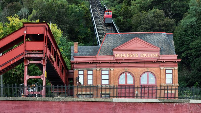 <strong>Pittsburgh, Pennsylvania: </strong>The Duquesne Incline is still operational after many decades in operation. You can get a fantastic view of Pittsburgh at the top.