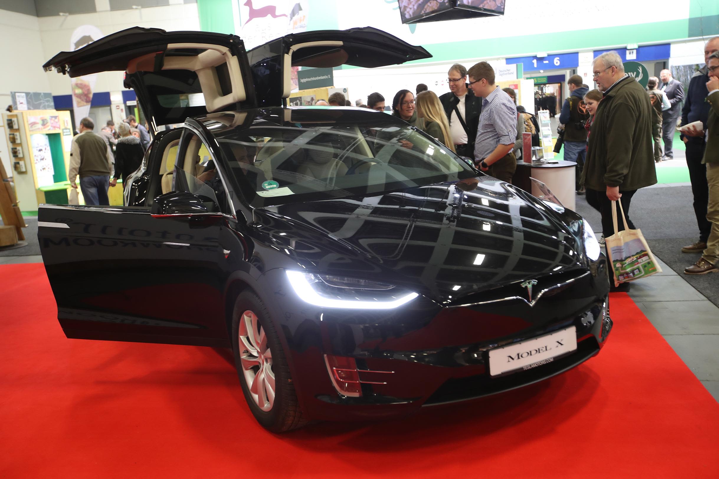 Described as the "safest SUV ever," the new Model X seats seven but can accelerate from 0-60mph in just 2.9 seconds. 