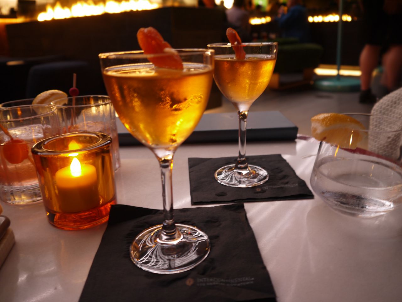 The Scotch-based 1100 Feet is Spire 73's best-selling cocktail.