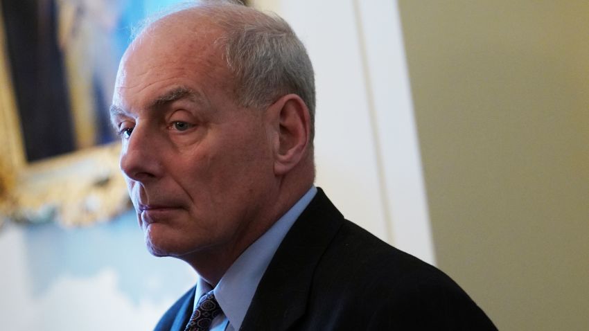 White House Chief of Staff John Kelly takes part in a meeting between US President Donald Trump and bipartisan members of Congress on school and community safety in the Cabinet Room of the White House on February 28, 2018 in Washington, DC.(MANDEL NGAN/AFP/Getty Images)