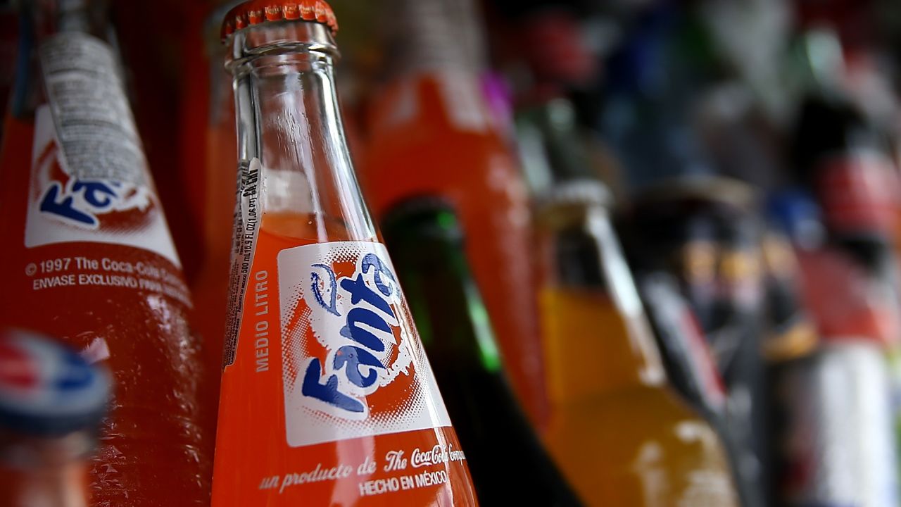 Fanta is known for its bright orange color.