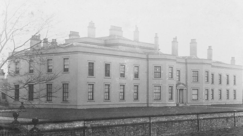 The demolition job on Byram Hall started in the 1930s and was completed in 1955. 