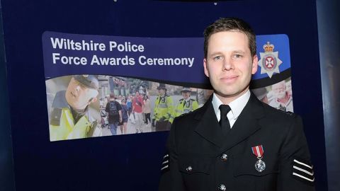 Wiltshire Detective Sergeant Nick Bailey, the police officer who was left seriously ill after suffering from a nerve agent attack on a former Russian spy and his daughter in the UK.