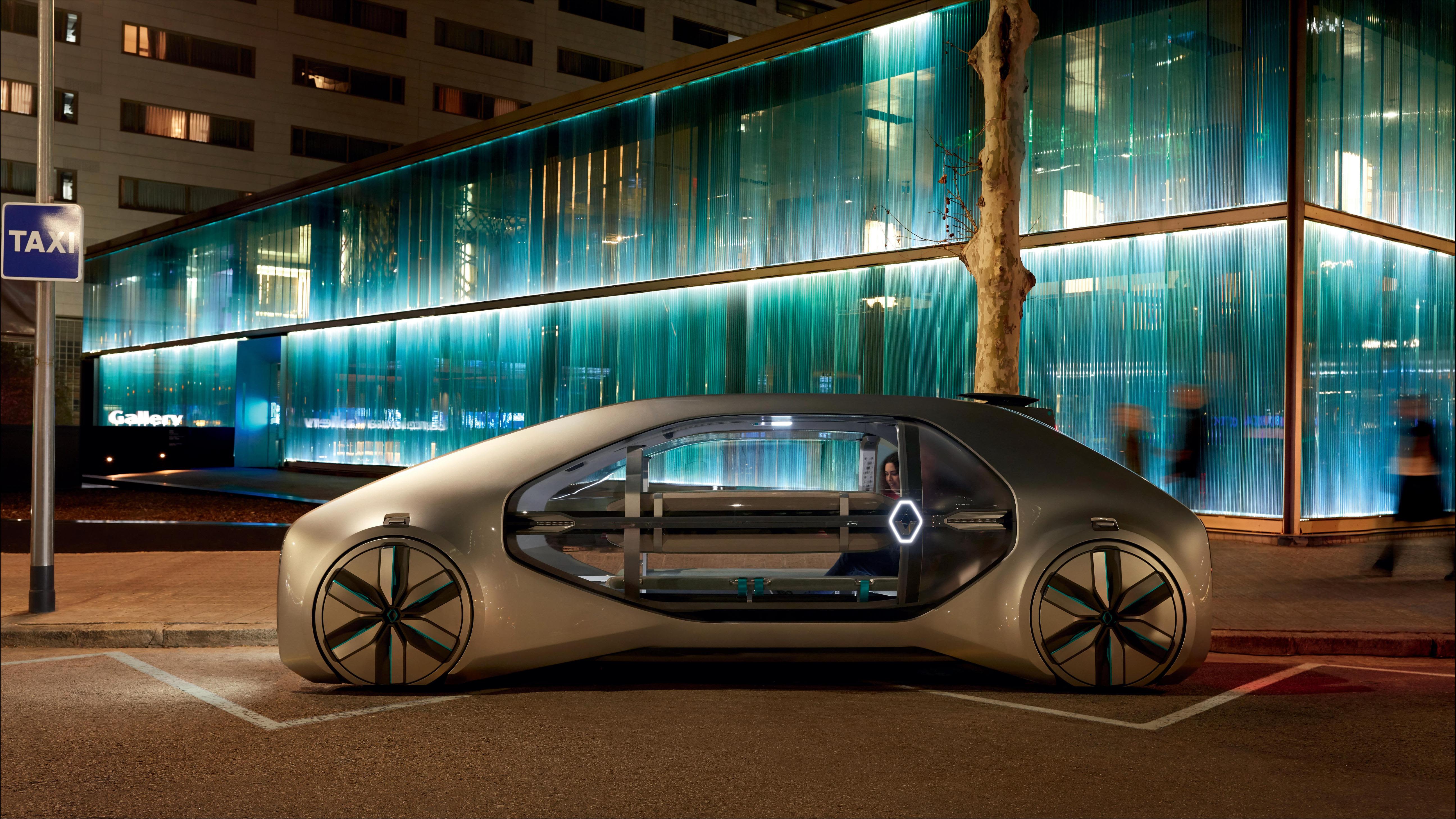 Designed to transport up to to six passengers simultaneously, the EZ-GO concept is Renault's "vision of shared urban mobility."